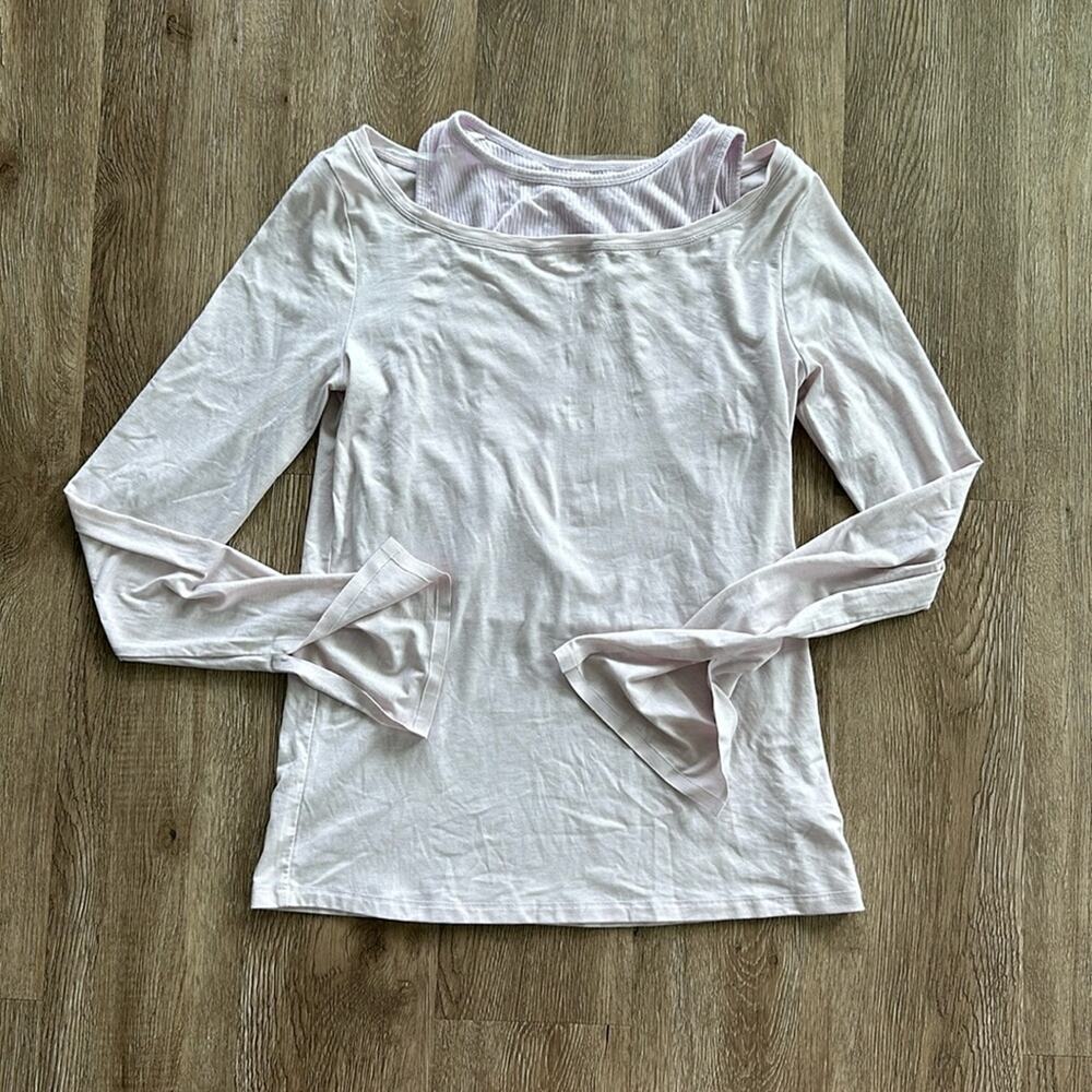 Athleta Light Purple Essence Groove Top Size Small